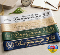 Іменні стрічки випускників 2026 у Чернівцях, друк стрічок випускника н